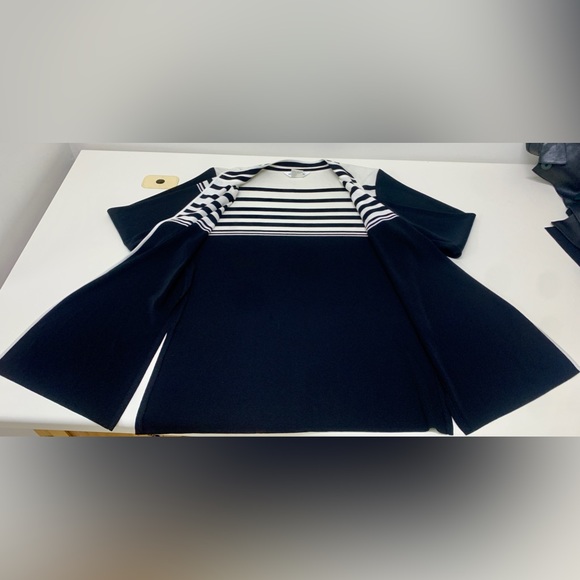 Women’s Large 100% Acrylic EXCLUSIVELY MISOOK Open Front Cardigan Sweater Jacket - Picture 11 of 16